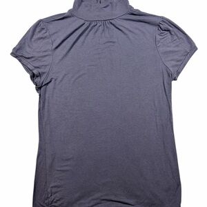 Old Navy Short-Sleeve Turtleneck Top Slate Large